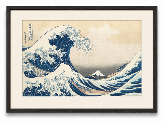 神奈川沖浪裏 白背景