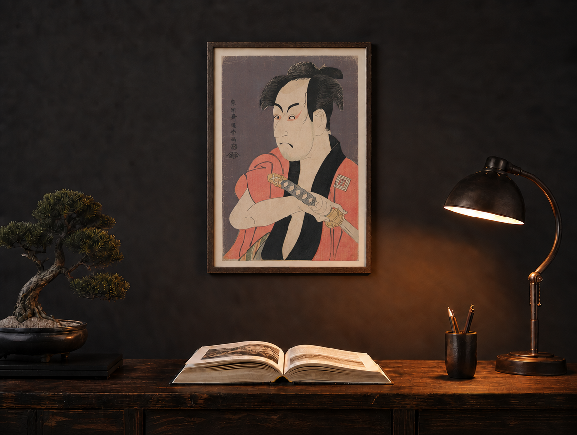 歌舞伎役者絵 書斎